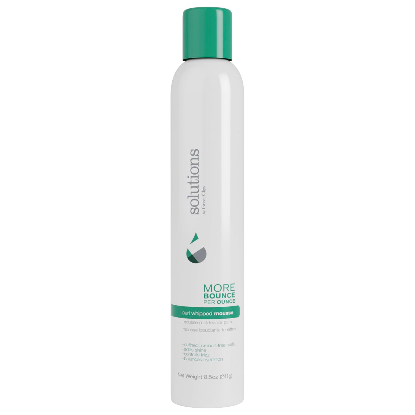 GREAT CLIPS Solutions Curl Whipped Mousse, 8.5oz | Define & Enhance Curls | For Wavy to Curly Hair