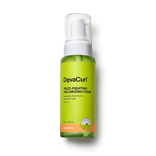 DevaCurl Frizz-Fighting Volumizing Foam Lightweight Body Booster | Adds Volume and Fullness | Up To 48 Hours Humidty Resistance | All Waves, Curls, and Coils