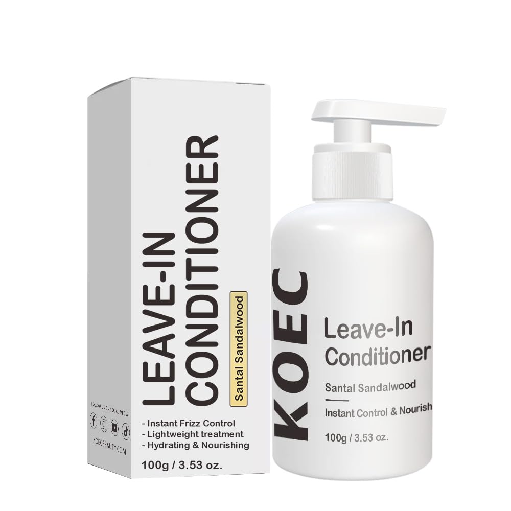 Leave-In Hair Conditioner,Hydrates and Nourishes Hair,Daily Leave-In Conditioner,Instant Frizz Control, From Frizzy to Perfect Curls in Minutes for All Hair Styles (3.53 oz Pack of 1)