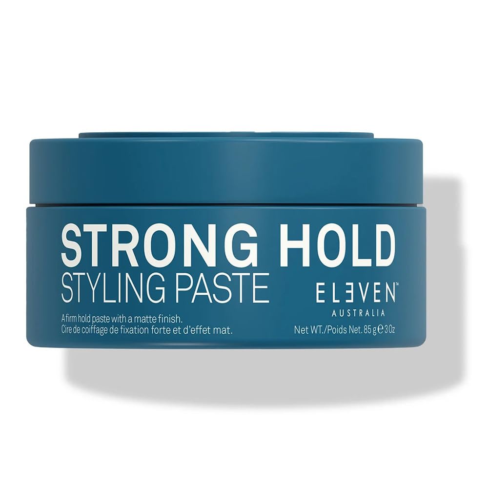 ELEVEN AUSTRALIA Strong Hold Styling Paste - For Strong Hold, Matte Finish, Texture & Control, Perfect for Short to Medium Hair - 3 Oz