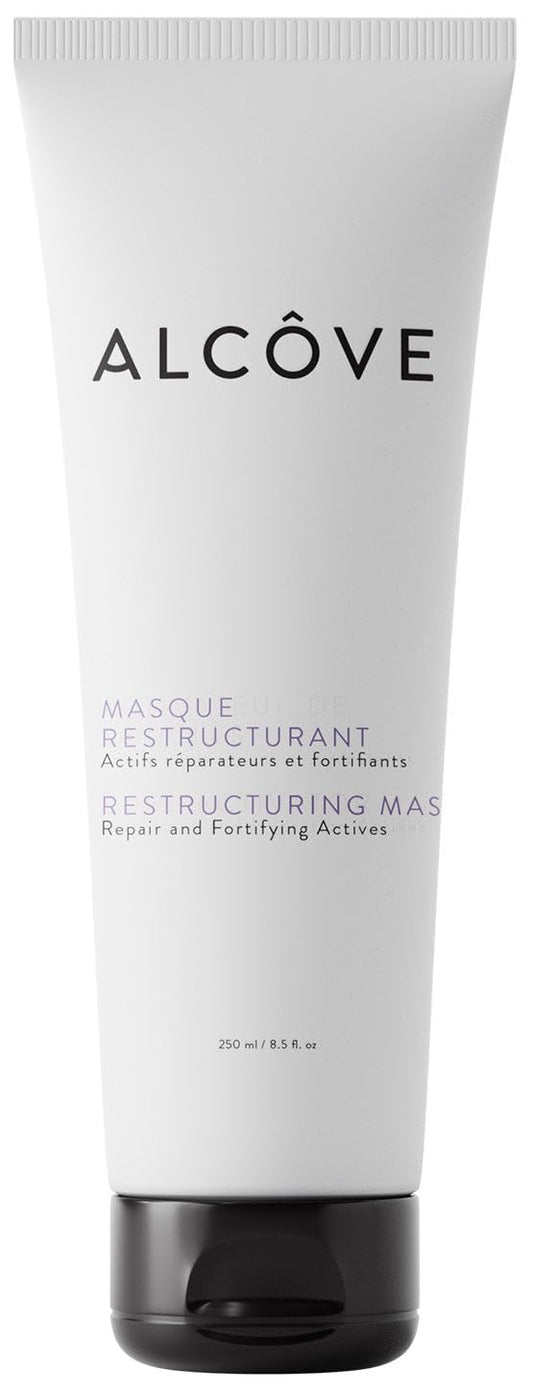 ALCOVE Restructuring Mask - Revitalizes & Offers Manageability - Deep Conditioning Hair Mask Made with Avocado & Moringa Oils - Hydrate, Repair, and Fortify Damaged Hair - Color-Safe - Vegan - 8.5oz