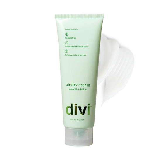 Divi Air Dry Styling Cream for Natural Hair Texture, Smooths Frizz & Defines Curls