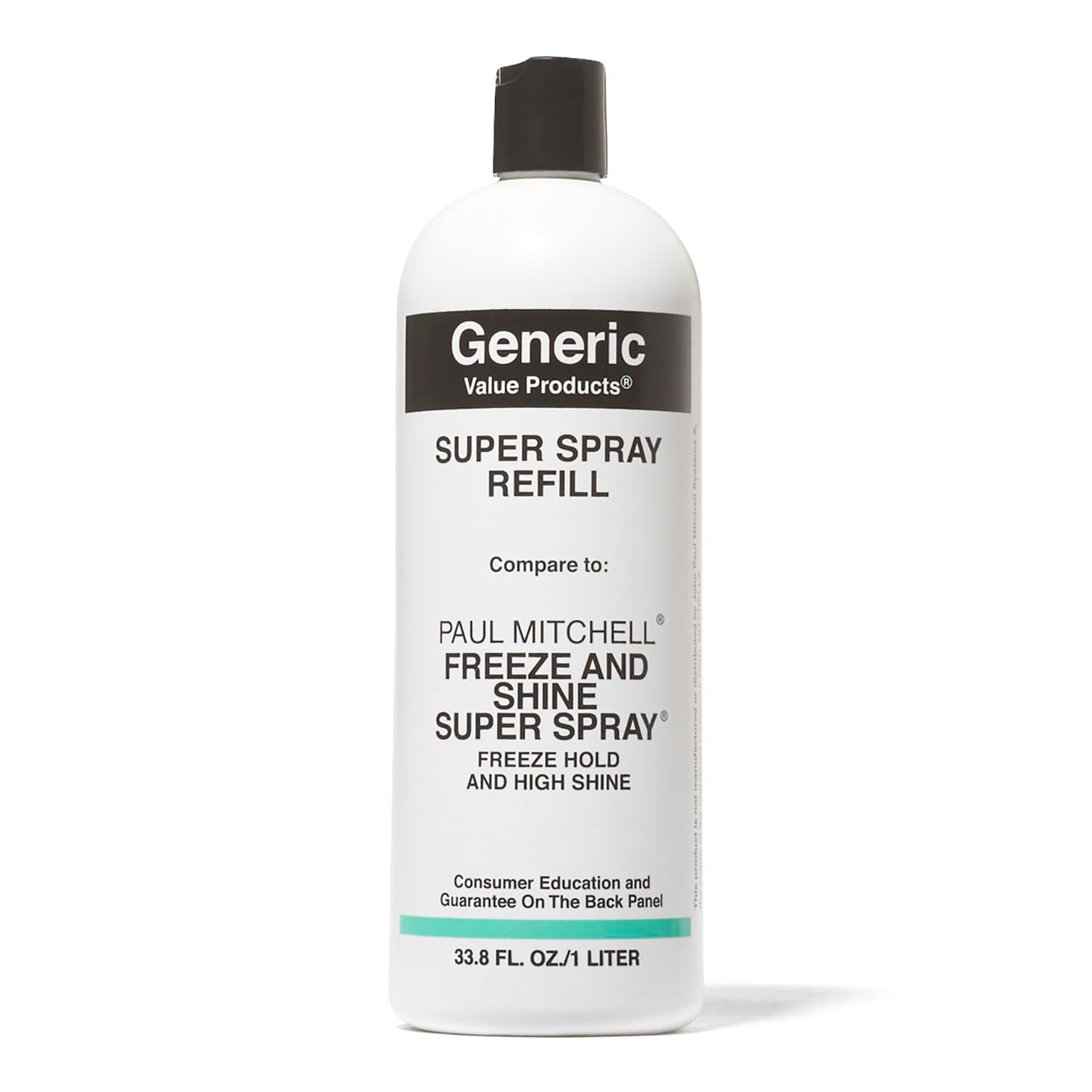 Generic Value Products Super Spray, Powerful, LongLasting Hold, Sulfate Free, Gluten Free, Contains Sunscreen for Added Protection, Creates Luminous Shine, 33.8 Oz