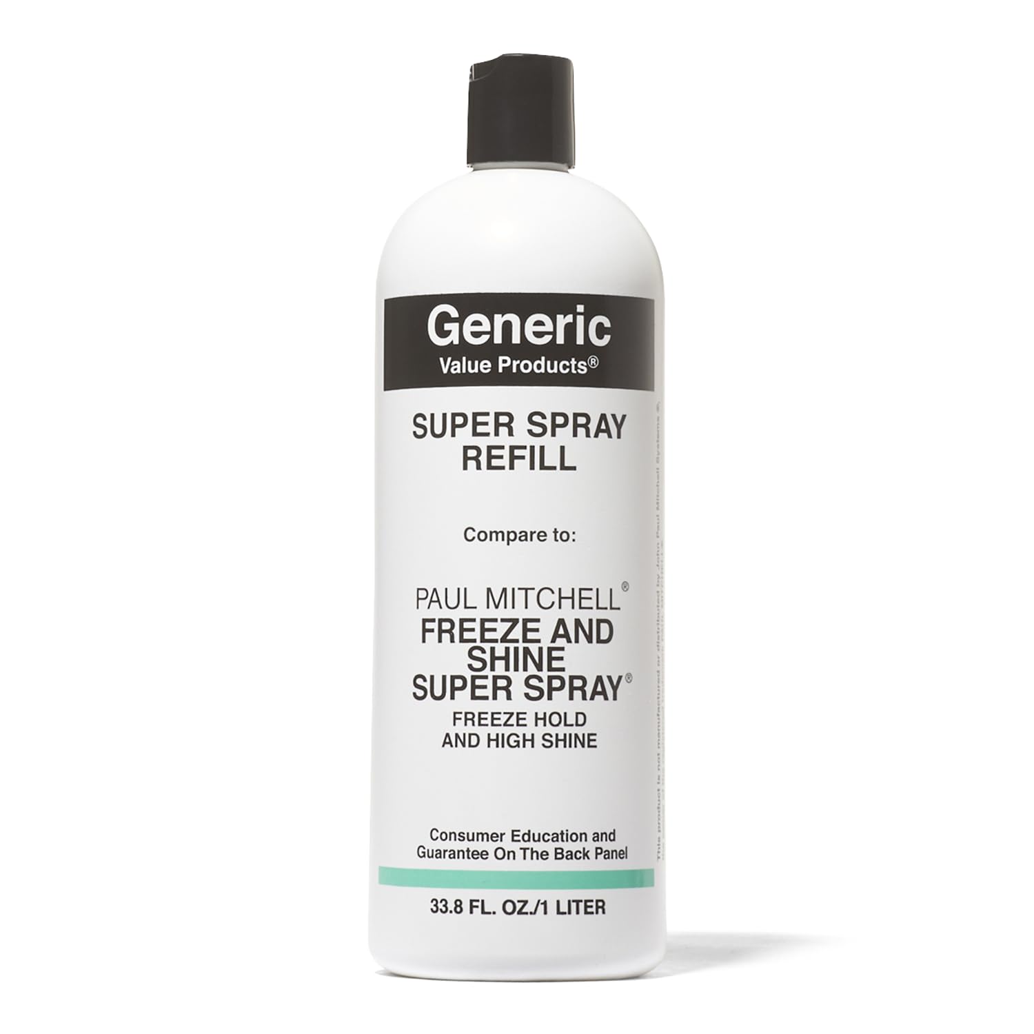 Generic Value Products Super Spray, Powerful, LongLasting Hold, Sulfate Free, Gluten Free, Contains Sunscreen for Added Protection, Creates Luminous Shine, 33.8 Oz