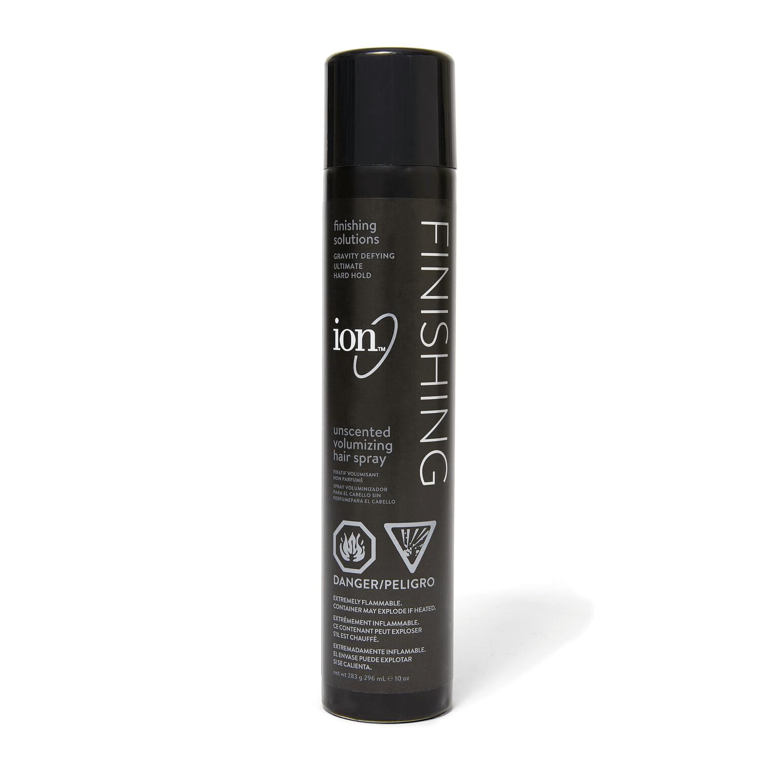 ion Unscented Volumizing Hair Spray, Vegan, Fragrance Free, Shiny, NonSticky Finish, Ultimate Hold, 10 Oz