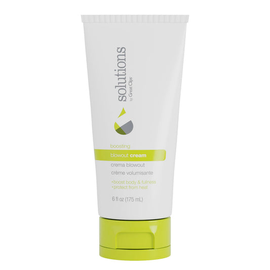 GREAT CLIPS Solutions Boosting Blowout Cream, 6oz | Boosts Body & Fullness |Perfect Blow Dry Prep Hair Product | Extends your Blowout