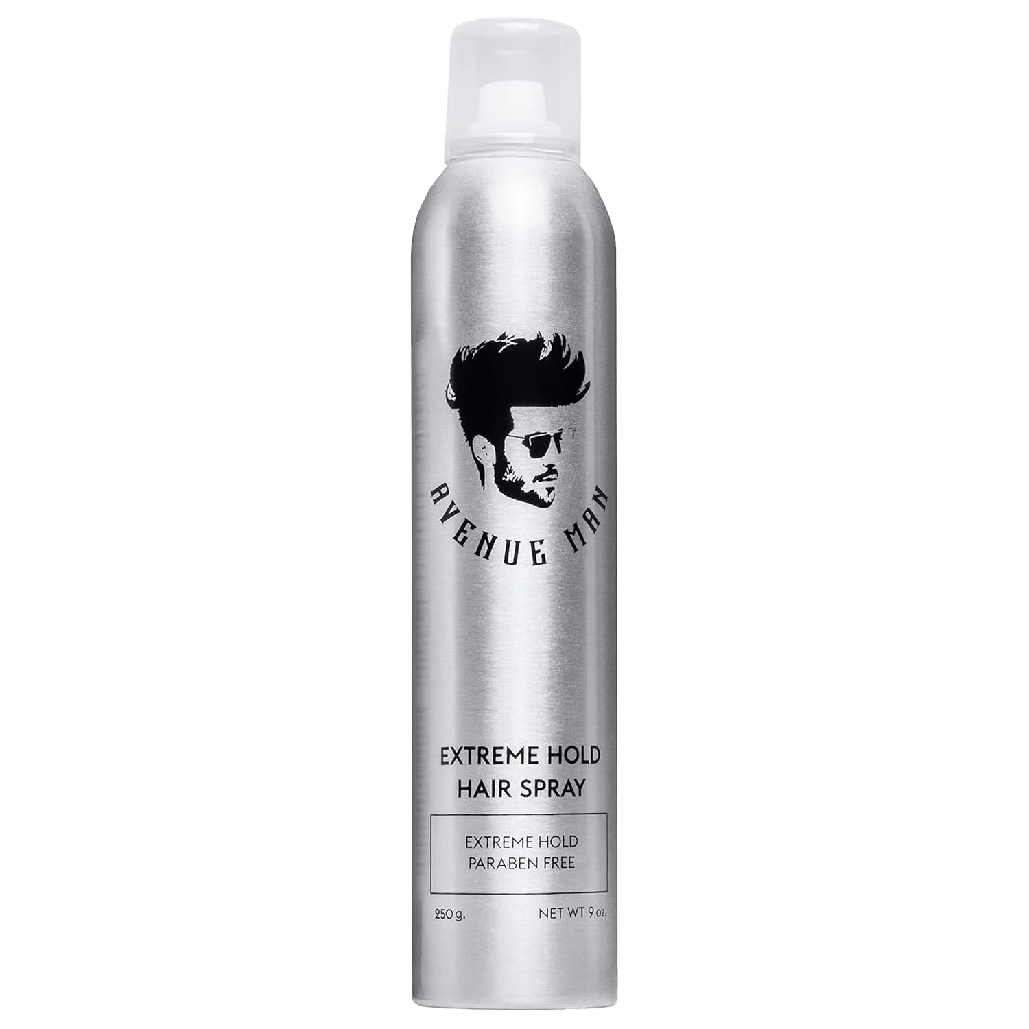 Avenue Man Extreme Hold Hairspray, 9.0 oz - Paraben-Free Hair Spray for Men with Natural Extracts - Hair Products For Men - Extra Firm Hold Hair Spray, Made in Portugal