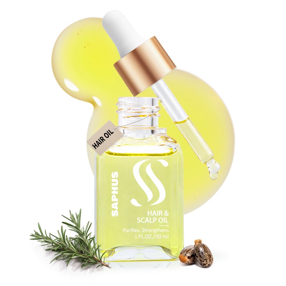 Rosemary & Castor Oil Hair & Scalp Treatment | 1 fl oz | Lavender Infused | Strengthens Hair | Nourishing & Volumizing | Promotes Hair Growth