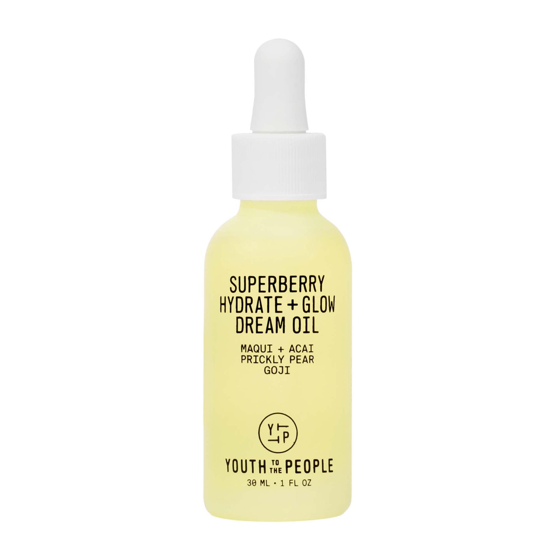 Youth To The People Superberry Hydrate + Glow Dream Face Oil (1 fl oz), Revives Dull + Dry Skin, Boosts Radiance, Squalane, Omega Oils, Vegan