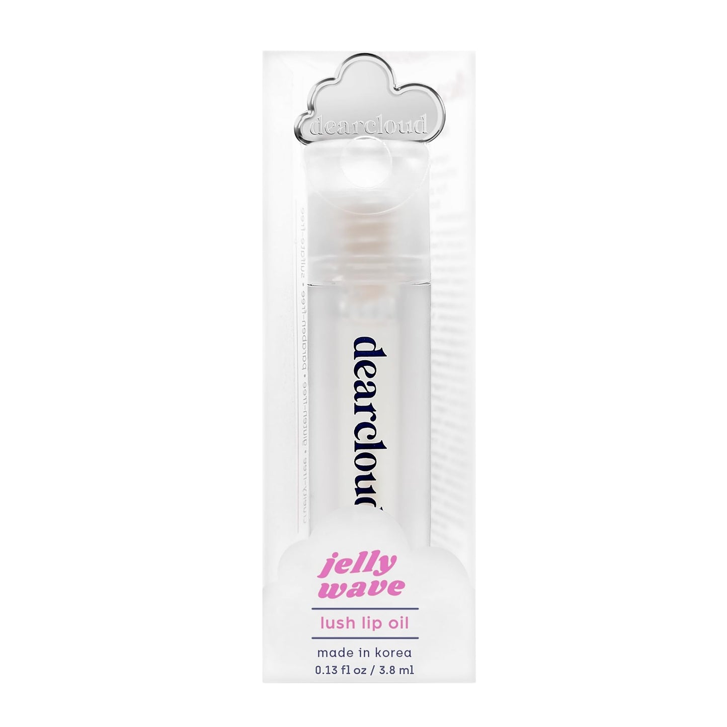 Jelly Wave Lush Lip Oil Clear Lip Gloss and Lip Gloss for Women - Korean skincare essential Lip Oil for Women with Collagen - Diamond (0.13 oz)