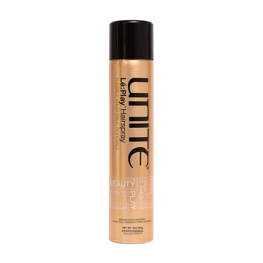 UNITE Hair LŽ:Play Hairspray Light/Medium Hold, Tames Flyaways, Protects Heat Damage, 10oz