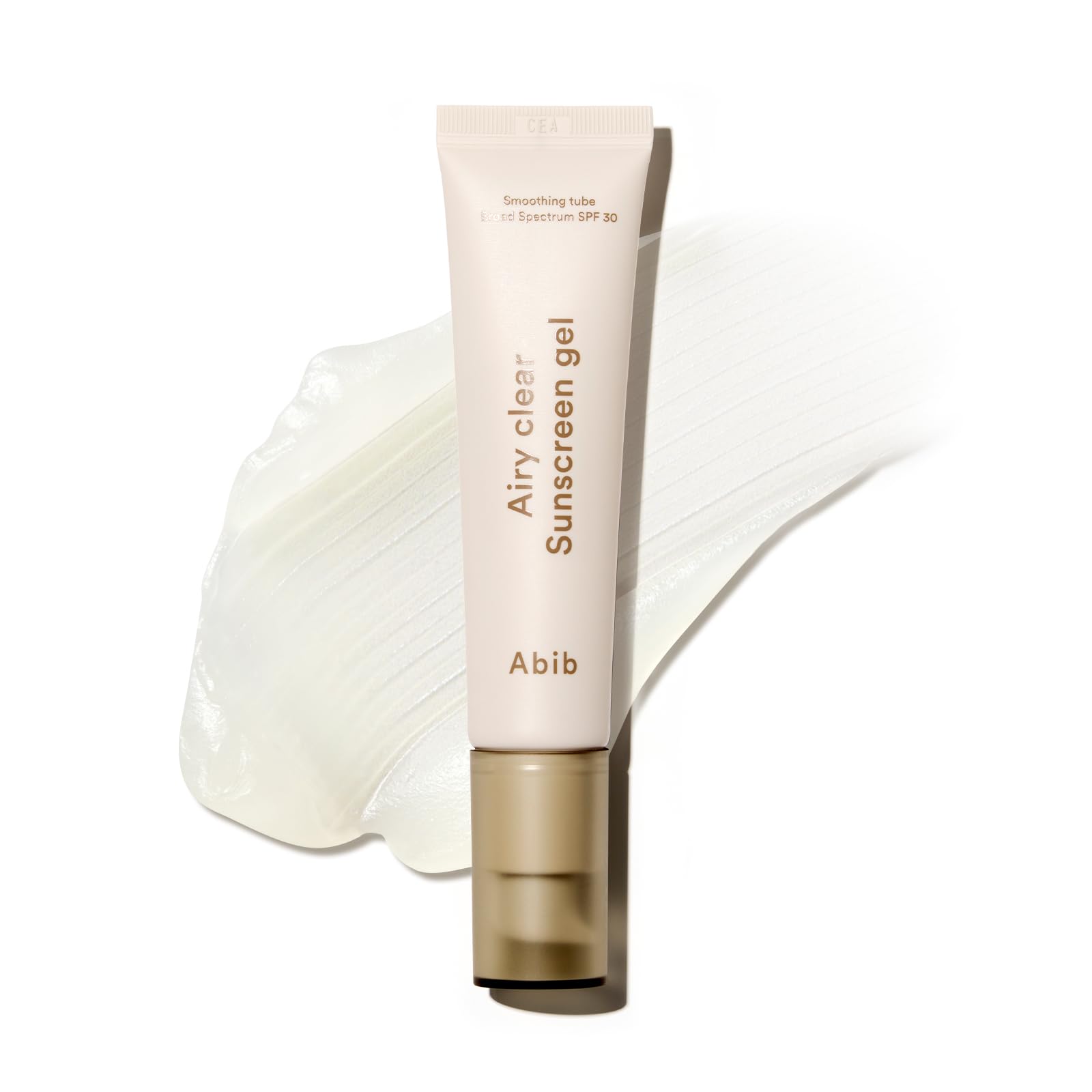 ABIB Airy Clear Sunscreen Gel Smoothing Tube Broad Spectrum SPF 30 1.01 fl oz / 30ml | Korean Suncreen Suncare Sunblock No White cast Reef Safe Primer poreless hyaluronic acid squalane vitamin E