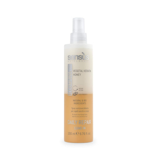 STYLING TREATMENT TO HYDRATE AND DETANGLE - Daily Repair Leave-In - Bi-phase Nourishing Spray Ideal for Dry, Frizzy Hair that Undergoes Frequent Chemical Treatments.
