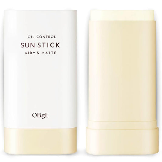 OBgE Oil Control Stick (0.6oz) - Non-Greasy, Soothing & Cooling Facial Care. High Defense. Lightweight, Long-Lasting Protection, Oil Absorption, No Clumps. Travel Essentials. Witch Hazel, Mint.