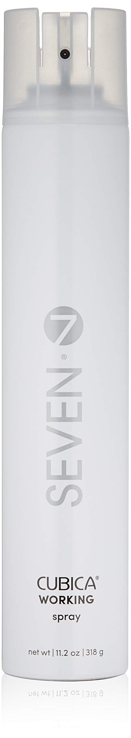 SEVEN Cubica Working Hairspray for Women, Heat Protectant Spray for Fine Hair, Flexible Hold, Anti-Frizz, Lightweight Heat Protection Spray for Hair Styling, Aloe Vera & Green Tea, Made in USA, 11.2oz