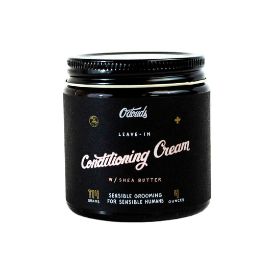 O'Douds Conditioning Cream - Natural Hair Styling Cream & Leave-In Conditioner with Light Hold & Medium Shine - Shea Butter, Aloe Vera & Castor Oil - Mandarin & Vanilla Scent, 4 oz.