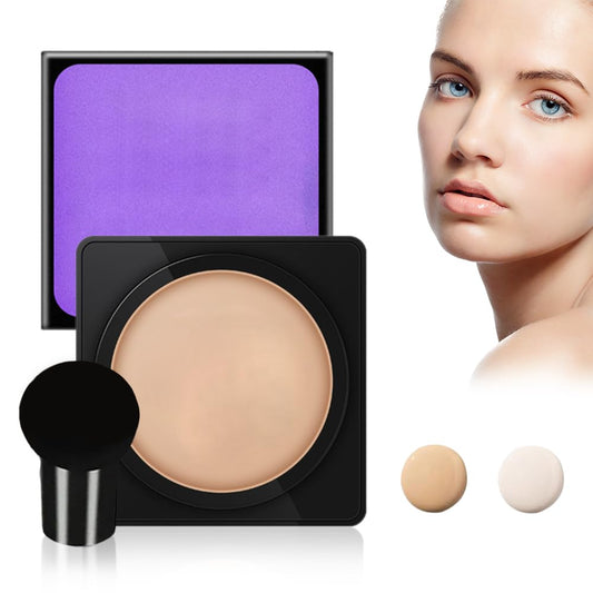 BB Cream Korean, Cream Flawless Radiant Skin Instantly, Waterproof Oil Control Moisturizing Concealer, Long Lasting Matte Concealer Air Cushion Foundation (Nature)
