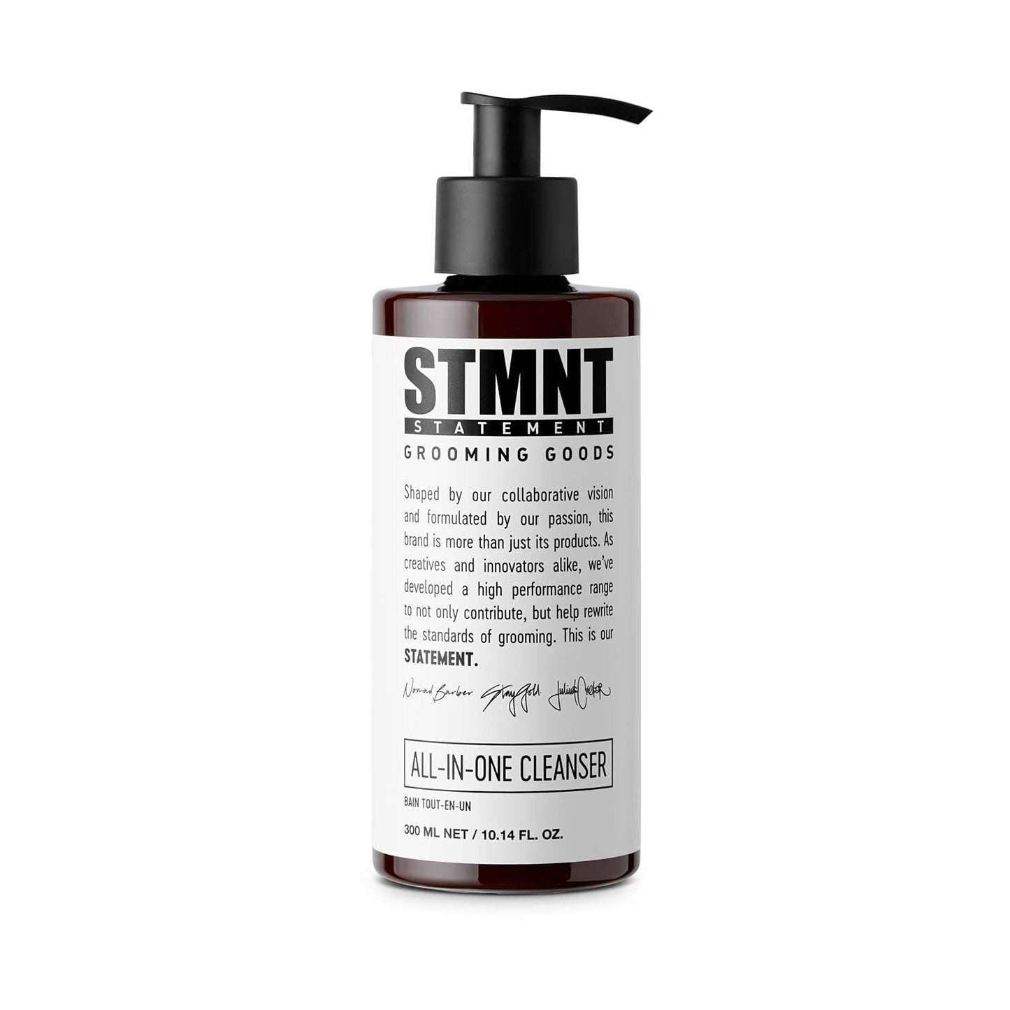 STMNT Grooming Goods All-In-One Daily Cleanser | SLS/SLES Sulfates Free | Extra Caring Formula w/Activated Charcoal & Menthol
