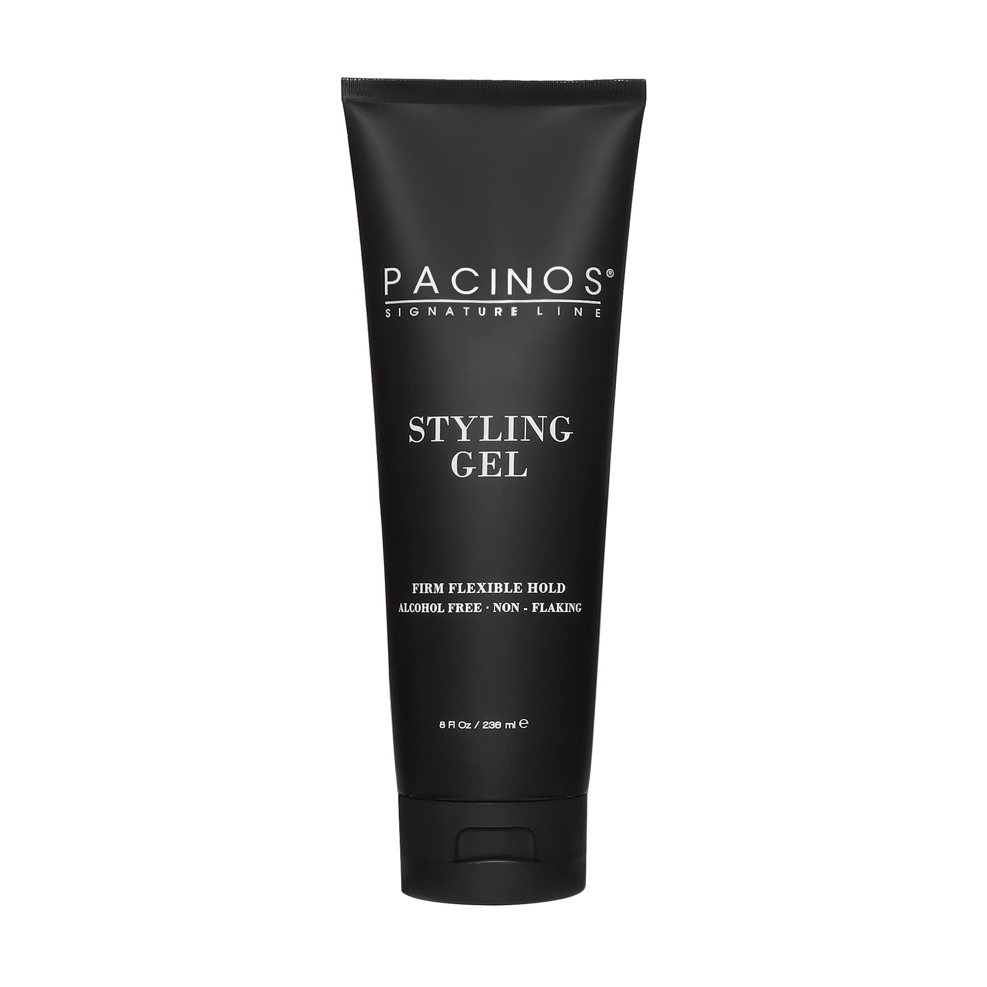 Pacinos Styling Gel - Medium Shine All Day Hold, Conditions and Moisturizes Hair while Adding Volume and Texture, No Dry Flakes or Residue, All Hair Types, 8 fl. Oz