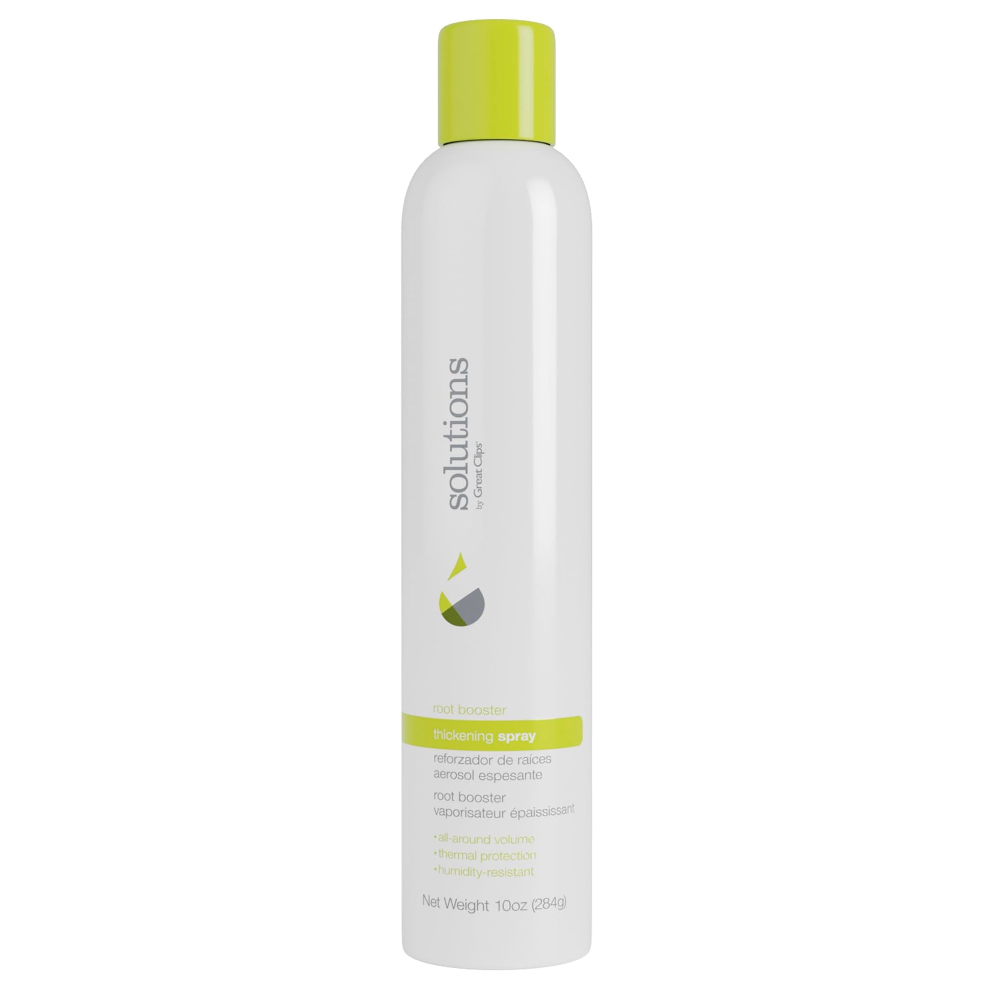 GREAT CLIPS Solutions Root Booster Thickening Spray, 10oz | Protects Against Humidity & Heat Damage | Adds Volume, Body & Lift | For Fine to Medium Hair