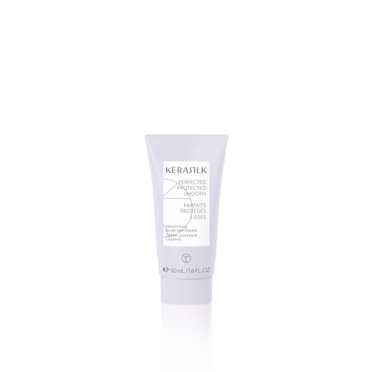 Kerasilk Smoothing Blow Dry Cream for Frizz Control & Heat Protection, Vegan & Sulfate Free, 50ml