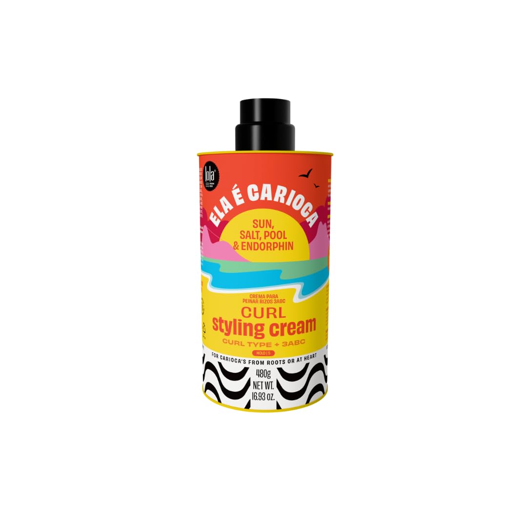 Lola From Rio - Ela E Carioca - 3ABC Curl-Defining Cream, Boost hydration, Minimize Frizz, Provide Soft, Flexible Control for 3ABC Curl Type 17.64 Fl Oz