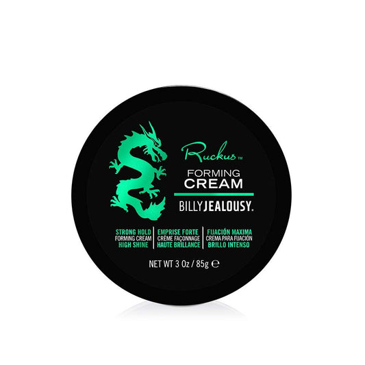 BILLY JEALOUSY Ruckus Hair Forming Cream for Men with Strong Hold and High Shine, Reworkable, Natural Looking, Water Soluble Styling Product
