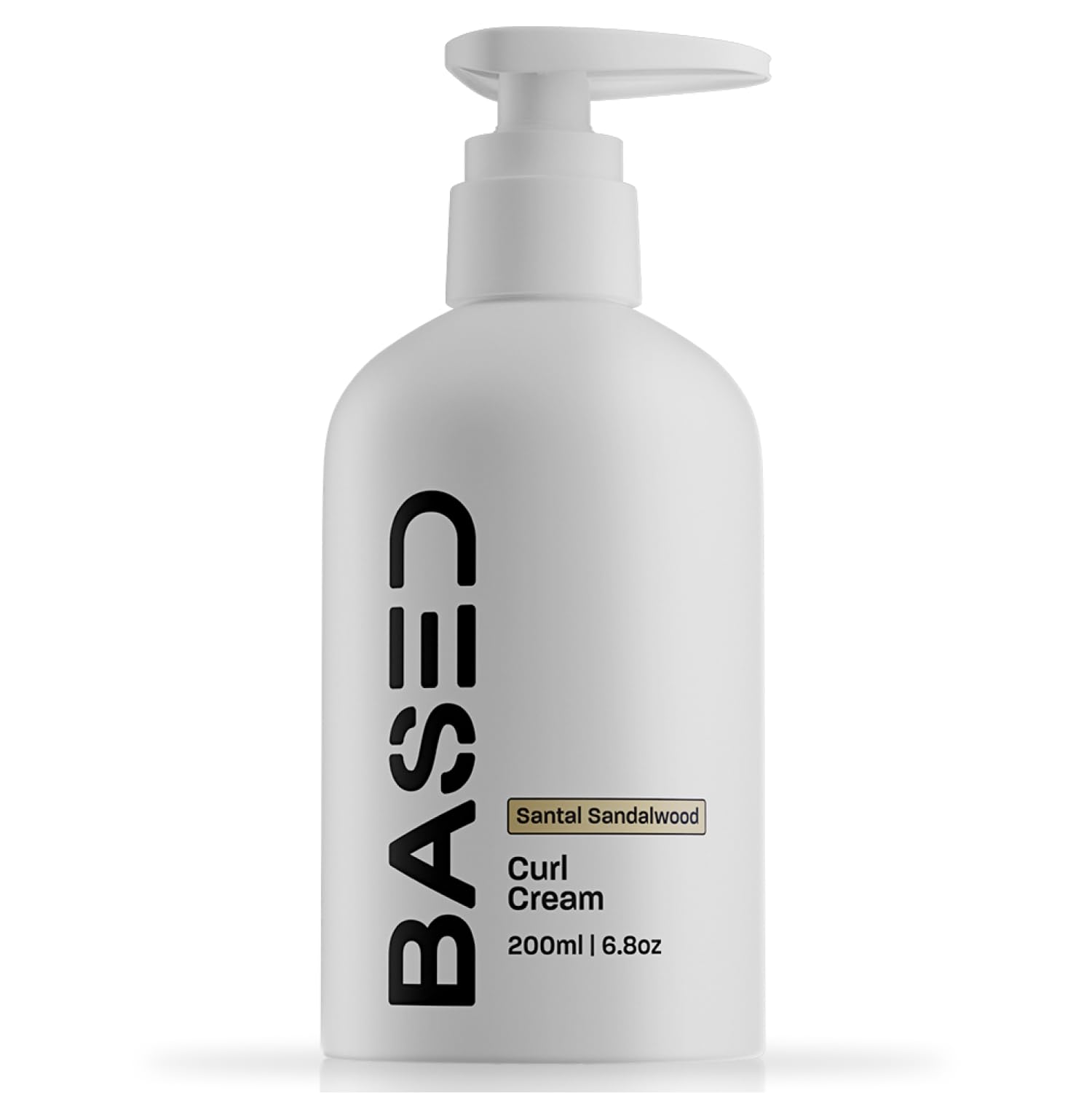 BASED All Natural Curl Cream, Defines Curls, Controls Frizz, Medium Hold, Hydrates & Nourishes with Agave, Silk Protein & Castor Oil, No Harmful Chemicals or Artificial Fragrance (6.8 Oz Pack of 1)