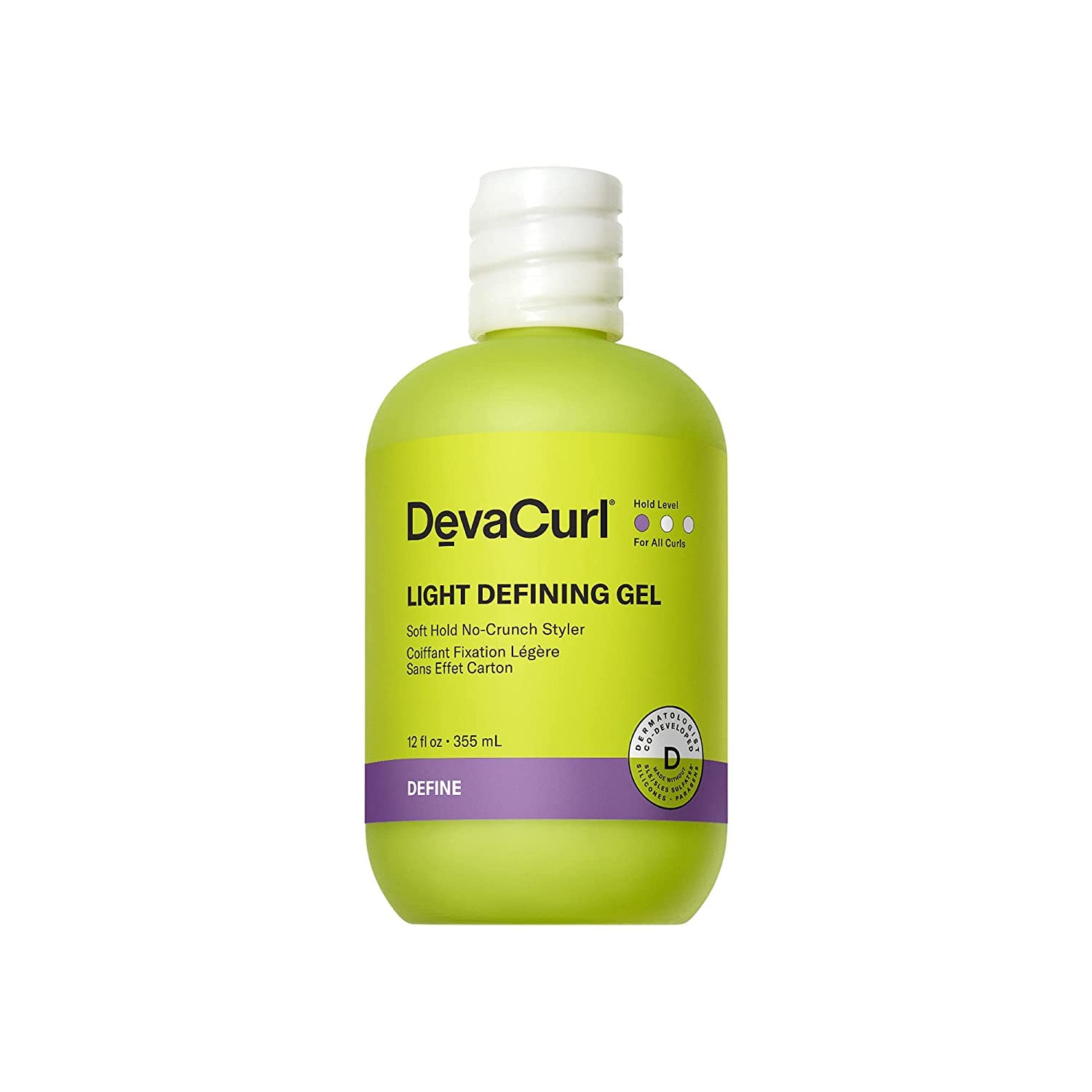 DevaCurl Light Defining Gel Soft Hold No-Crunch Styler | Non-Flaking Formula | Brings Natural Texture | All Curl Types