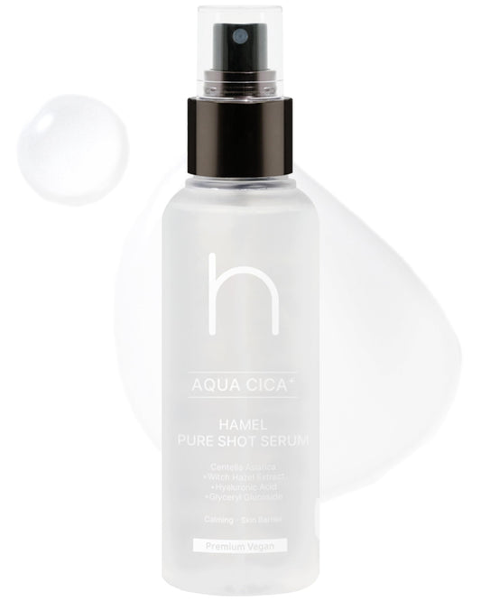 HAMEL Pure Shot Booster Calming Mist Serum︱3.38 fl. oz. / 100ml︱Improvement of Skin Barrier and Moisture Density, Skin Soothing, Virginia Witch Hazel Extraxt︱Vegan, Cruelty Free, Clean Beauty