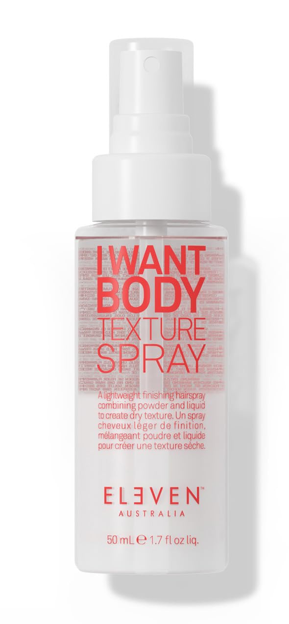 ELEVEN AUSTRALIA I Want Body Texture Spray - Volumizing & Lightweight Styling Spray for Fine to Medium Hair, Adds Texture, Body & Natural Movement, Flexible Hold with a Matte Finish