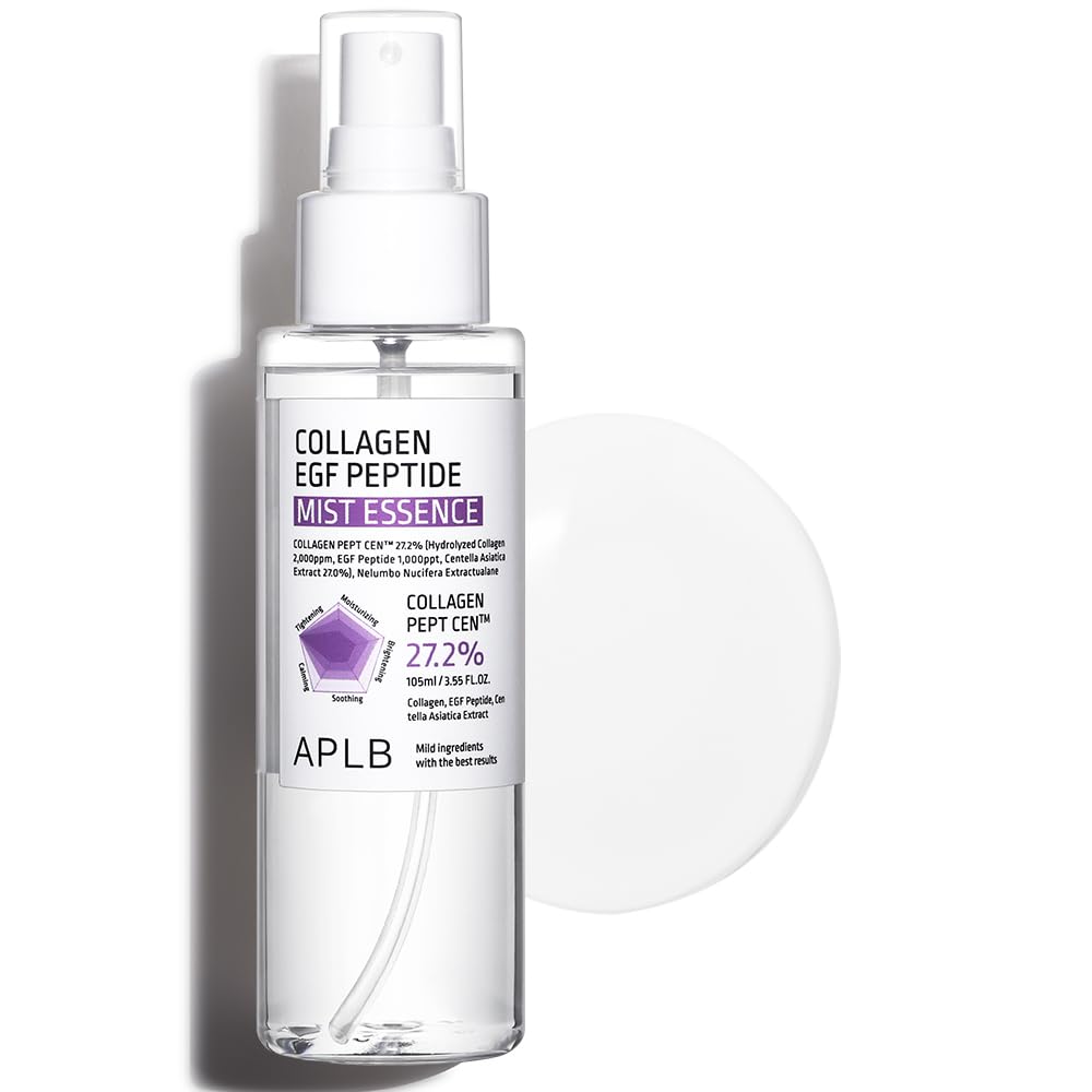 APLB Collagen EGF Peptide Mist Essence | COLLAGEN PEPT CENª 27.2% 3.55 FL.OZ/Korean Skincare, Elasticity care, Replenishing moisture, Revitalize for gentle and improve skin texture