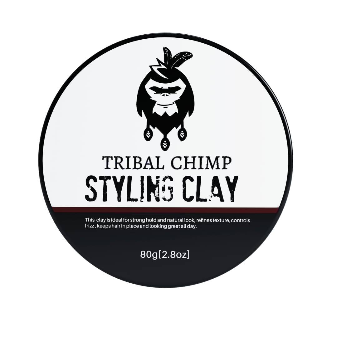 Hair Styling Clay Super Strong Hold Matte Clay for Men & Women, Non-Sticky, Textured, Instant Volume & Thickening, Ideal for all Hair Types, Citrus Scent, 80g
