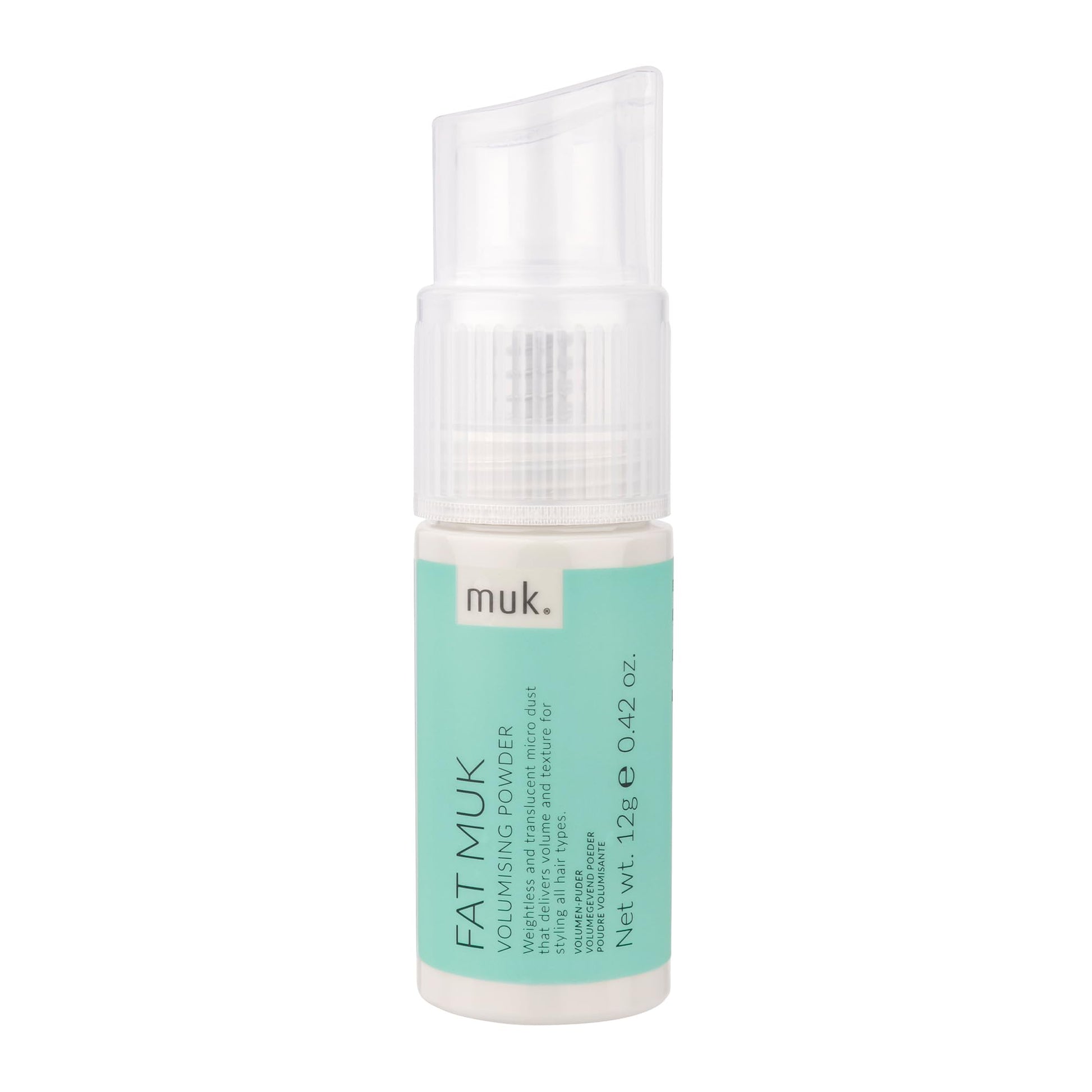 MUK. FAT Volumizing Hair Powder - Weightless, Translucent Root Lifting Styling Product for All Hair Types - Adds Volume & Texture - 20g