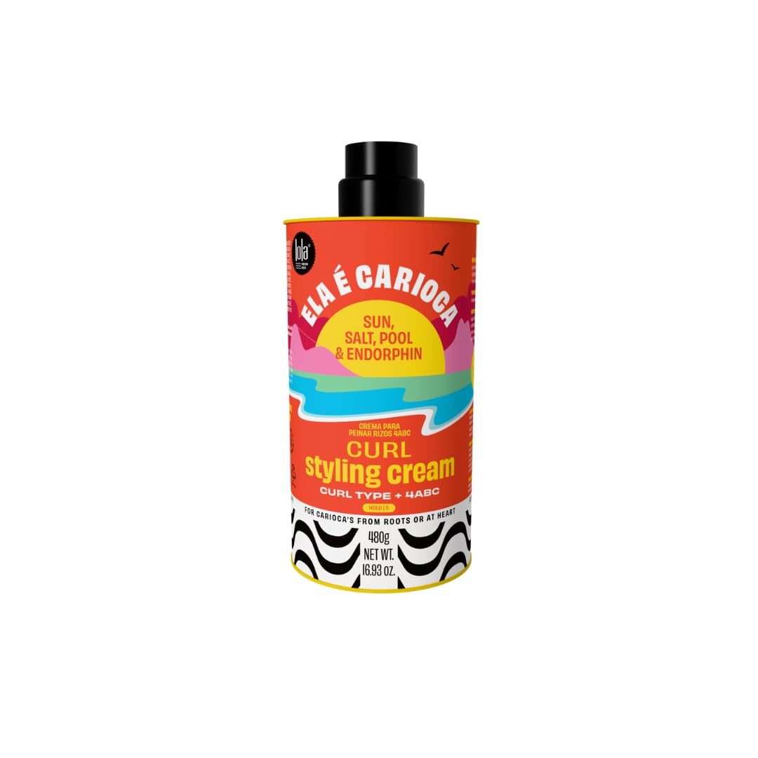 LOLA From Rio - Ela E Carioca 4ABC Curl-Defining Cream, Boost Hydration, Minimize Frizz, Provide Soft, Flexible Control for 4ABC Curl Type, 17.64 Fl Oz