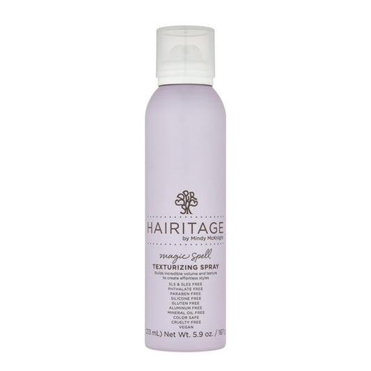 Hairitage Magic Spell Texturizing Spray - Volumizer for All Hair Types - With Rice Protein + Sunflower Seed Oil - Enhances Styled Hair, 5.9 oz