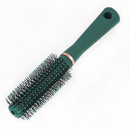 Styling Brush Anti-Static Detangling Brushes Fast Blow Drying Detangler Hairbrush Nylon Bristle Pins with Ball Tips Fashion Massage Hair Comb for Men and Women Wet or Dry Hair Types - Round