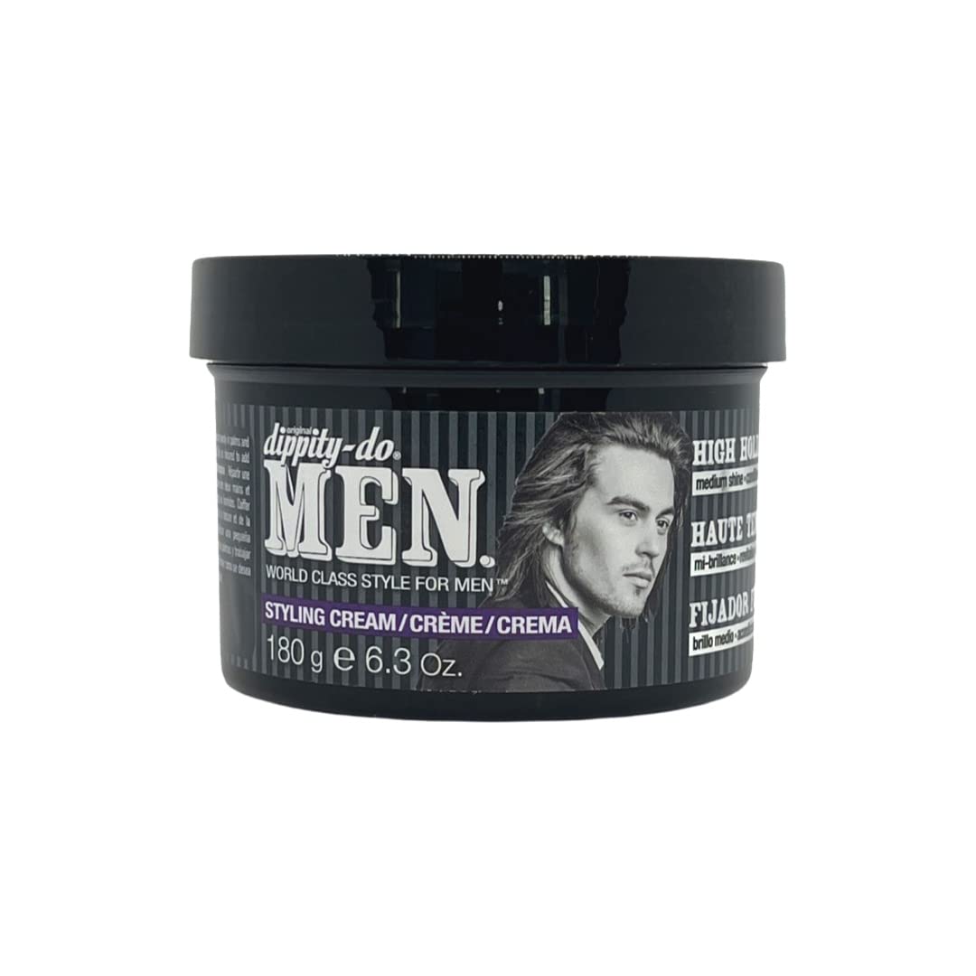 Dippity Do for Men, Styling Cream High Hold, 6.3 Oz.