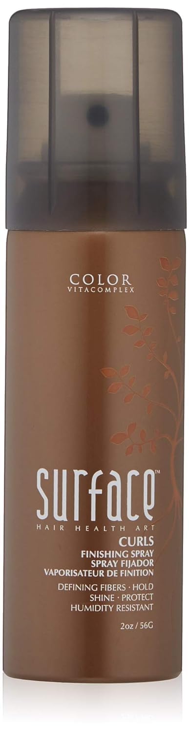 Surface Hair Curls Finishing Spray With Babassu Oil For hold, Definition, Shine And Thermal And Humidity Protection