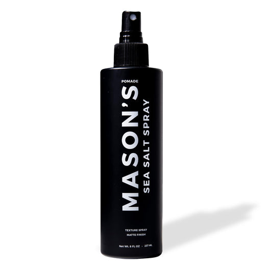 Mason's Pomade Sea Salt Spray for Men and Women - Texturizing Hair Spray with Aloe & Argan Oil - Lightweight, Non-Sticky for Beach Waves, Volume & Texture - Mountain Rain Scent - 8 oz