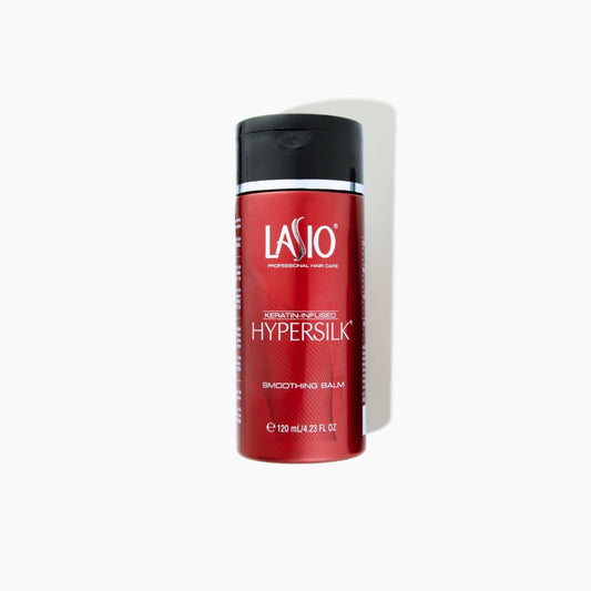 LASIO Keratin-Infused Hyper Silk Smoothing hair balm for hair Heat Protectant, Frizz Eliminator, Adds Volume & Boosts Shine Strengthens & Nourishes for All Hair Types 4.23 Oz Salon Quality
