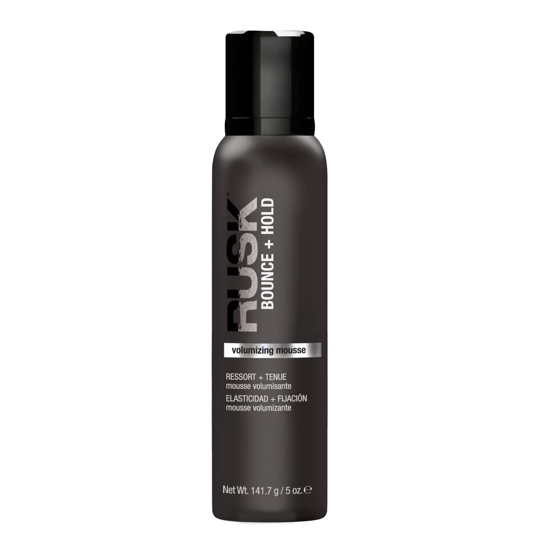 RUSK Volumizing Mousse, Bounce + Hold, Builds Long Lasting Volume, Increases Softness, Body, and Shine, 5 oz
