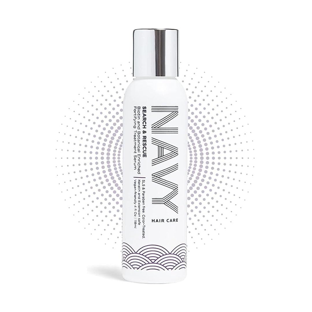 NAVY Search and Rescue Hair Mask and Styling Aid - Biotin and Botanical Enriched Fortifying Hair Growth Serum - 4 fl oz