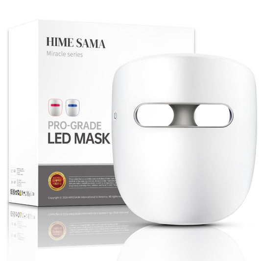 LED Face Mask, 8 Color LED Mask for Face Skin Care, FSA/HSA Eligible, Red Light Mask for Face, Infrared, Red & Blue Light Mask, Wrinkle Reduction, Wireless. (Miracle ACE RB-050)