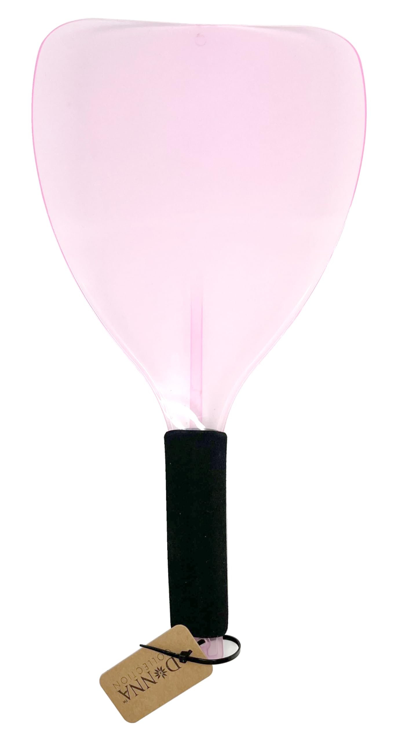 DONNA Hair Spray Face Shield - Barber Salon Face Mask, Plastic Hairdressing Shield with Sponge Handle, Protects Eye Makeup, Ideal for Professional Hairdressers and Stylists, 1pc Pink Color