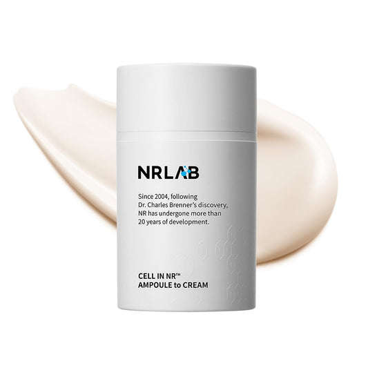 Anti-Aging Korean Serum with NR for Glass Skin– Hydrating, Anti-Aging, Firming & Brightening– Clinically Tested - K-Beauty Innovation - Korean Moisturizer Ampoule-to-Cream Formula [1.52oz]