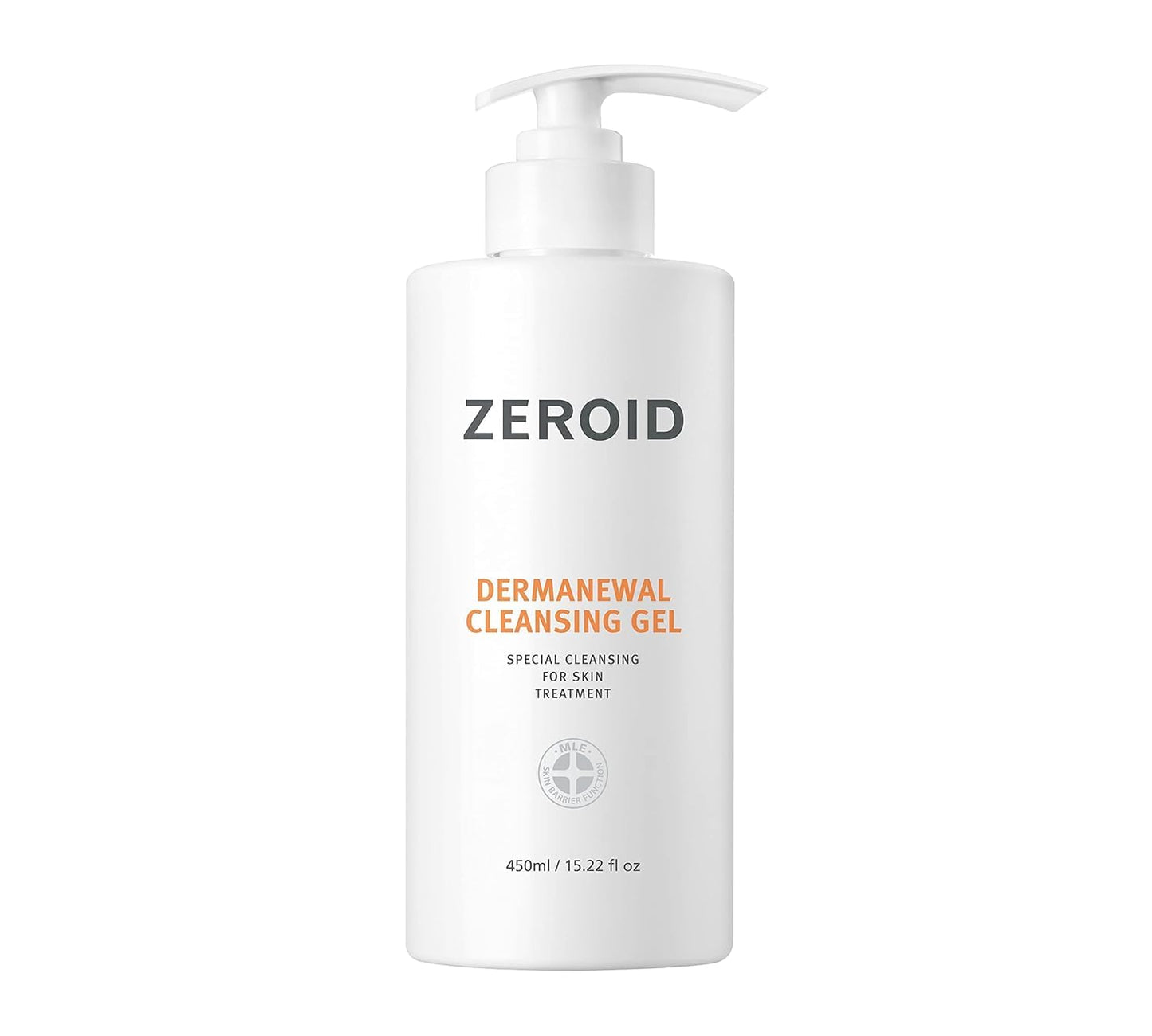 ZEROID | DERMAnewal Cleansing Gel | Hydrating Face and Body Wash | Moisturizing Korean Shower Gel | Body Care for Women & Men | Korean Bath Products | Body Care Skin Treatments | 15.22 fl oz (450ml)