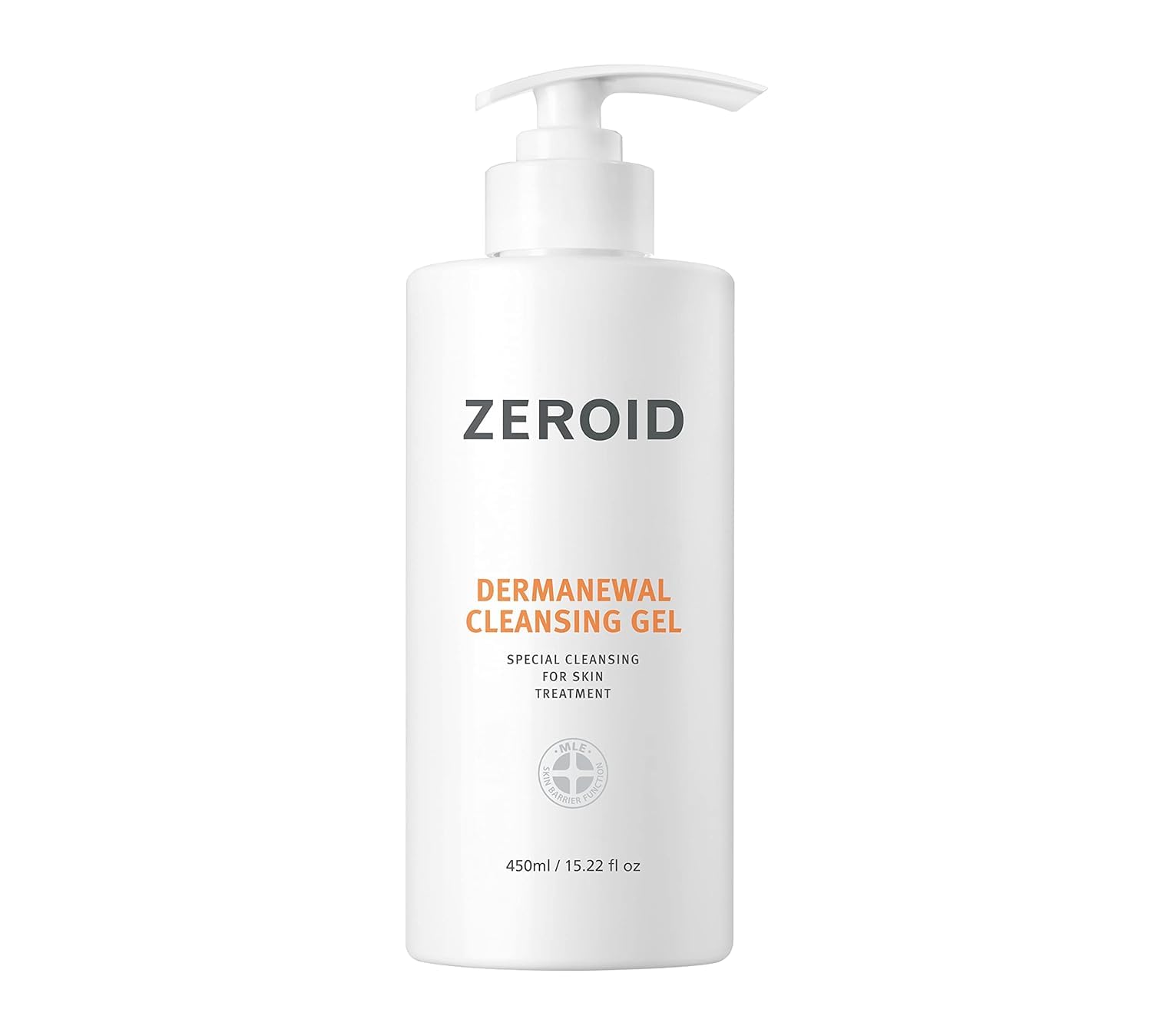 ZEROID | DERMAnewal Cleansing Gel | Hydrating Face and Body Wash | Moisturizing Korean Shower Gel | Body Care for Women & Men | Korean Bath Products | Body Care Skin Treatments | 15.22 fl oz (450ml)