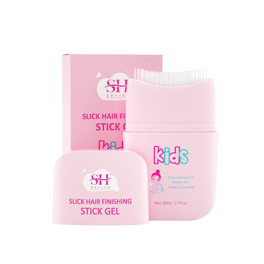 SEVICH Hair Gel For Kids With Comb, Toddler Hair Wax Stick For Girls - Quick Fix For Flyaways & Stray Ends - Frizz Control Finishing Stick - Gentle & Easy To Use 2.7fl oz/80ml