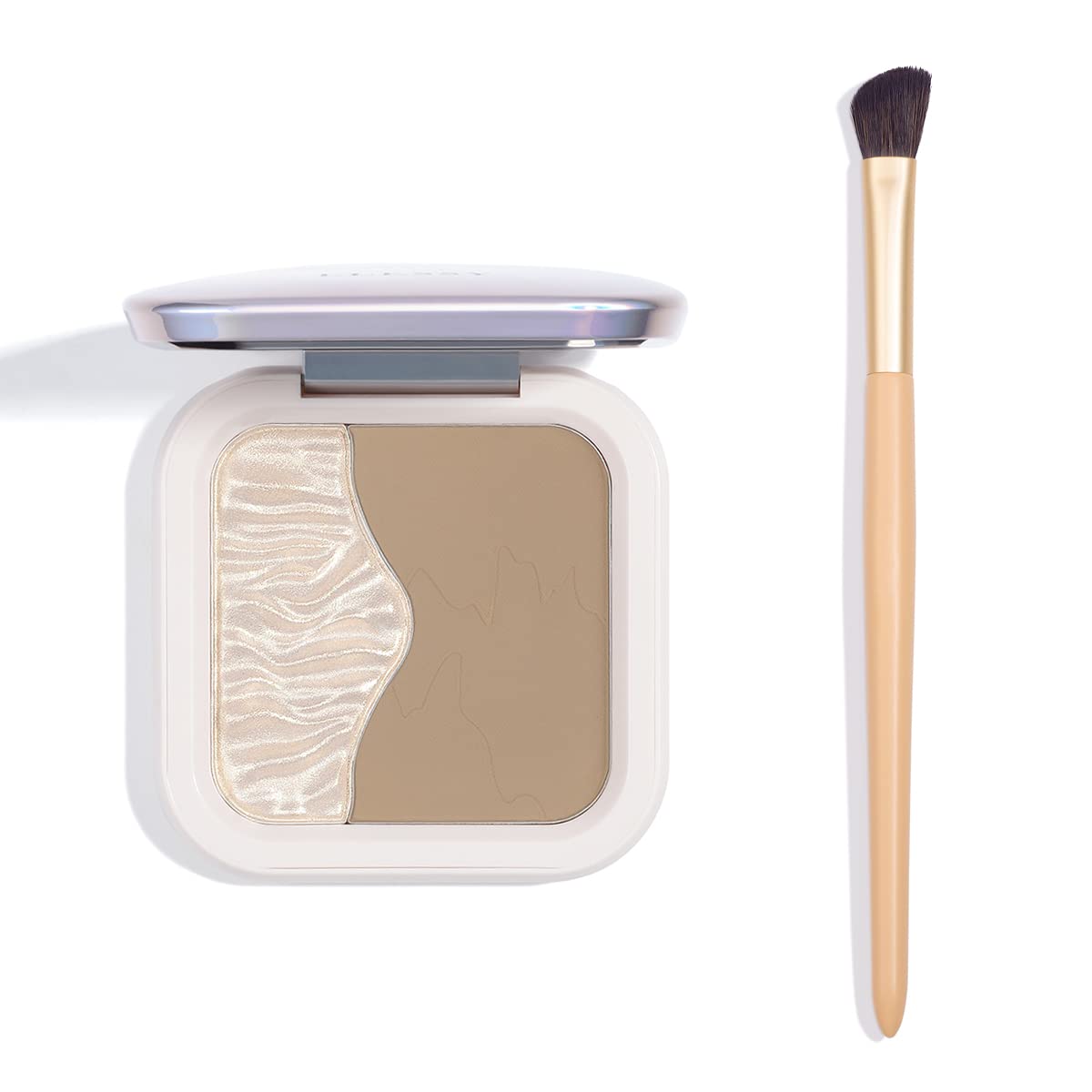 ELLESY Highlighter Makeup Kit - Face Sculpting Contouring Palette with Silky Texture Contour Powder and Brush - C01